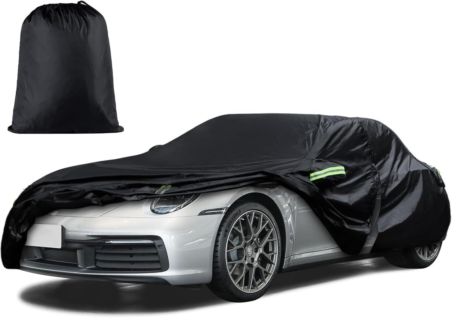 Car Cover Custom Fit for Toyota Corolla 2000-2025, Honda Civic 1991-2025, Waterproof All Weather Full Exterior Cover Rain Sun Protector Car Cover with Door Zipper
