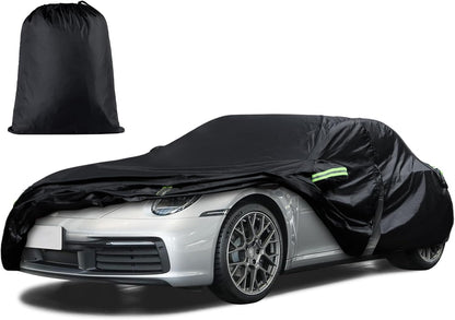 Car Cover Custom Fit for Toyota Corolla 2000-2025, Honda Civic 1991-2025, Waterproof All Weather Full Exterior Cover Rain Sun Protector Car Cover with Door Zipper