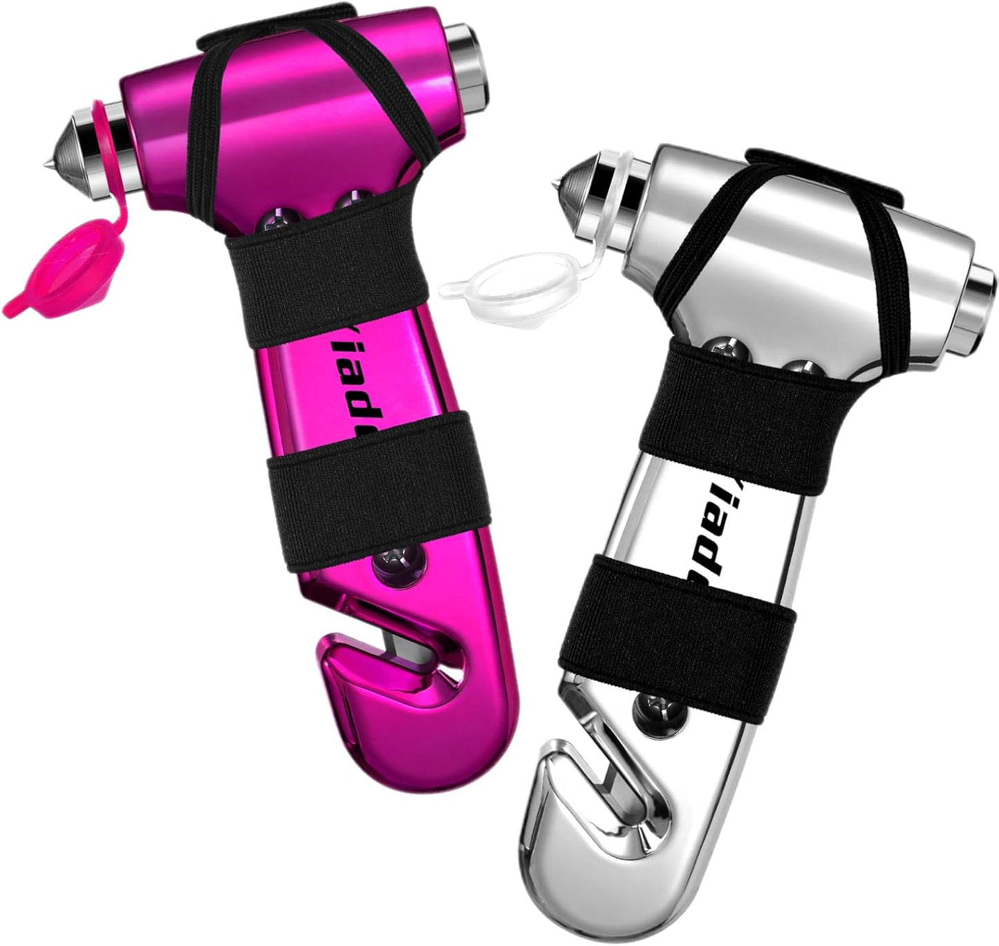 Window Breaker, 3-in-1 Emergency Escape Tool with seat Belt Cutter and Glass Breaker, Safety Emergency Car Escape Tool for Car, Electroplating Pink
