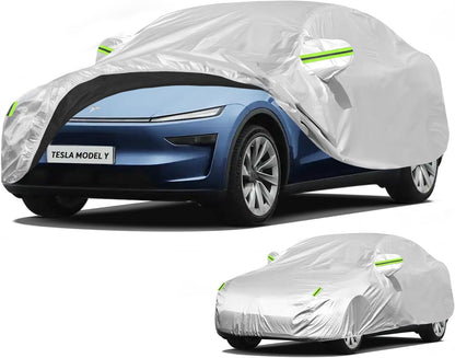 Car Cover, SUV Waterproof Car Covers for Automobiles All Weather Season UV Hail Protection Snowproof Full Car Cover, Outdoor Full Cover Universal Fit SUV Up to 190’’
