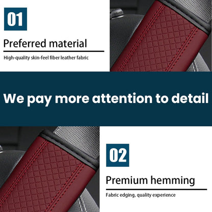 Osilly 2PCS Car Seat Belt Cover, Carbon Fiber Seatbelt Shoulder Protection, Soft Car Seat Belt Strap Cushion Protect Your Neck and Shoulder, Car Accessories Seat Belt Pad for Car Truck (Red)