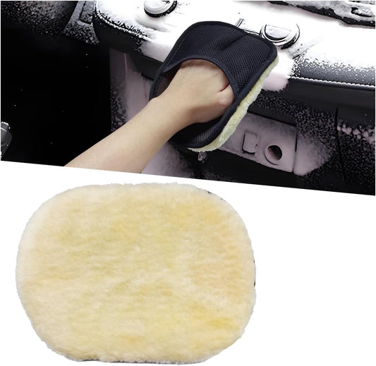 2PCS Car Wash Mitt, Soft Plush Non-Scratch Auto Dust Cleaning Pad, High-Density Car Washing Gloves, Universal Vehicle Exterior & Interior Detailing Supplies for Cars, Trucks, SUVs(Gray)