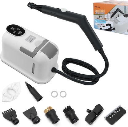 Steam Cleaner,15s Heat-Up,1.8L Tank,Portable Handheld Steamers for Cleaning with 10PCS Accessories,Steam Cleaner for Home,Car,Dirt,Grease,Grout,Tile,Couch,grout,windows,bathrooms,kitchens