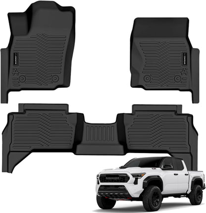 All Weather Floor Mat Fit for Toyota Corolla(Include Hybrid Exclude Hatchback) 2026 2025-2020 TPE Rubber Liners Corolla Accessories All Season Guard Odorless Anti-Slip Liner Black