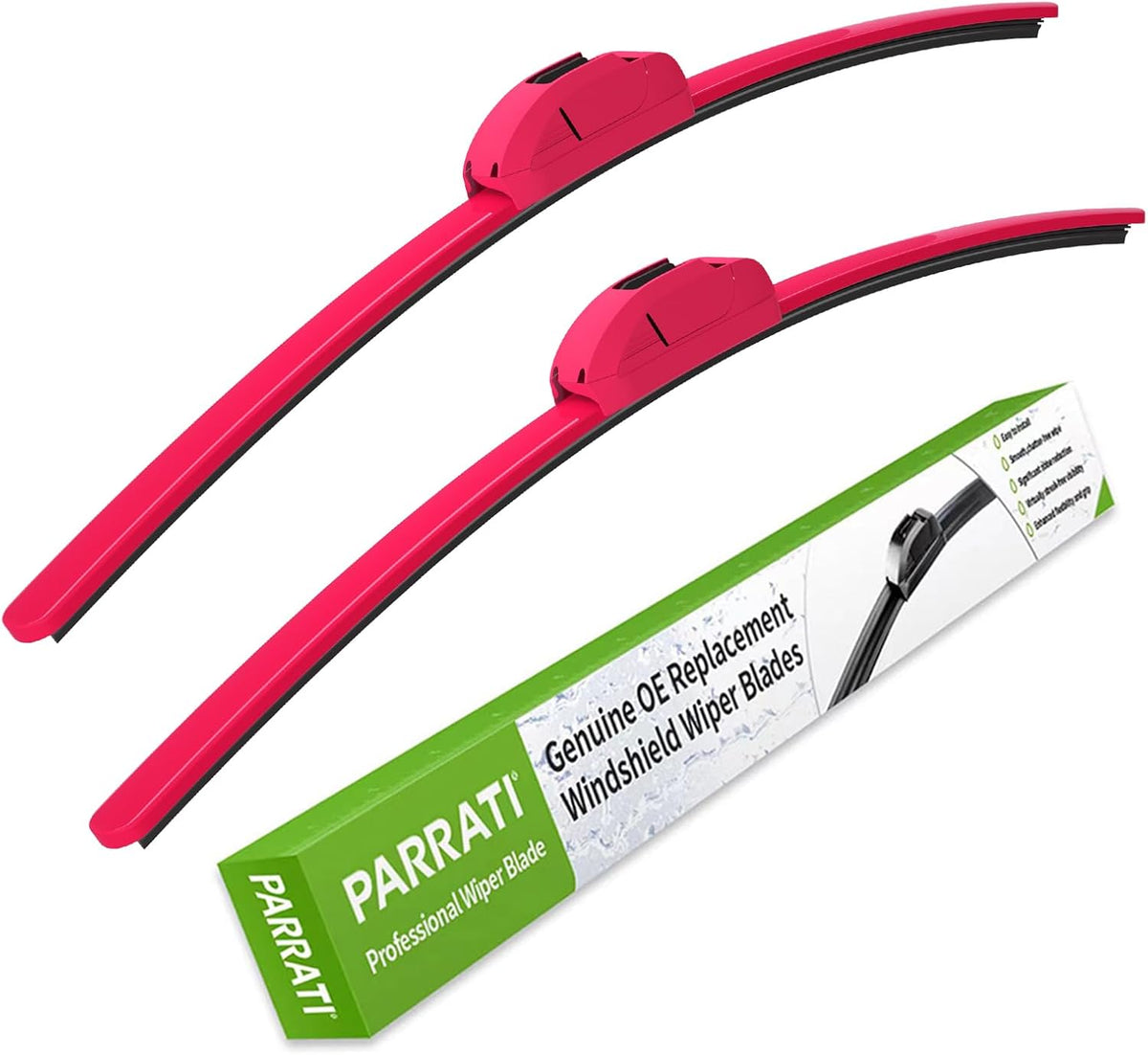 OEM QUALITY 24" +19" PARRATI Premium All-Season Windshield Wiper Blades (Set of 2) - Colors A