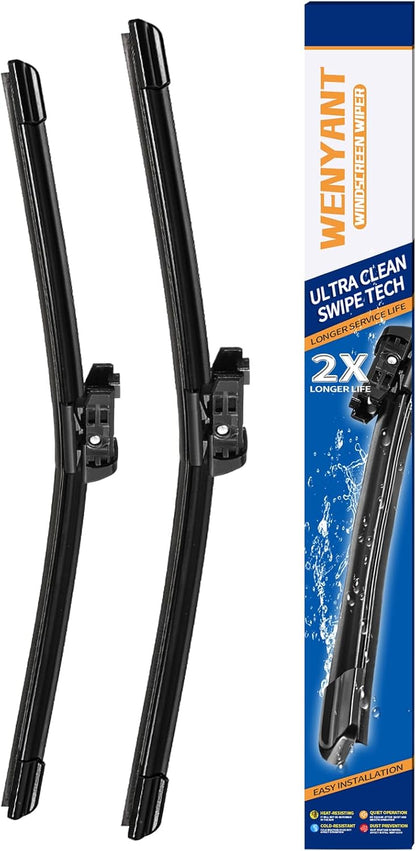 28"/28" Windshield Wipers Compatible with Ford Edge 2015-2020 Focus 2012-2018 Escape/Fusion 2013-2019 Front Wiper Blades for My Car Original Equipment Automotive Replacement (Set of 2) - Colors A