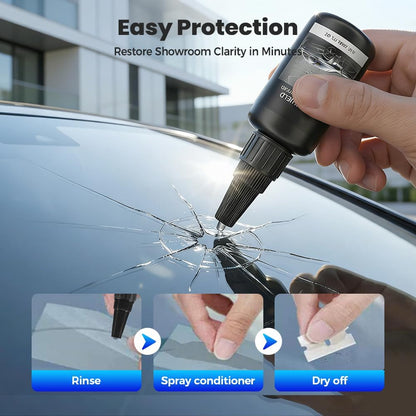 Car Windshield Chip Repair Kit, 2026 New Glass Crack Repair Kit, Glass Repair Liquid, Quick Windshield Repair for Chips and Cracks,All Crack Types Windshield Repair Kit (1Pcs)