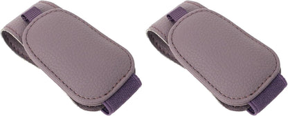 Yuoyar 2 Packs Magnetic Sunglass Holder for Car Visor (Grey) | Magnetic Interior Car Accessories