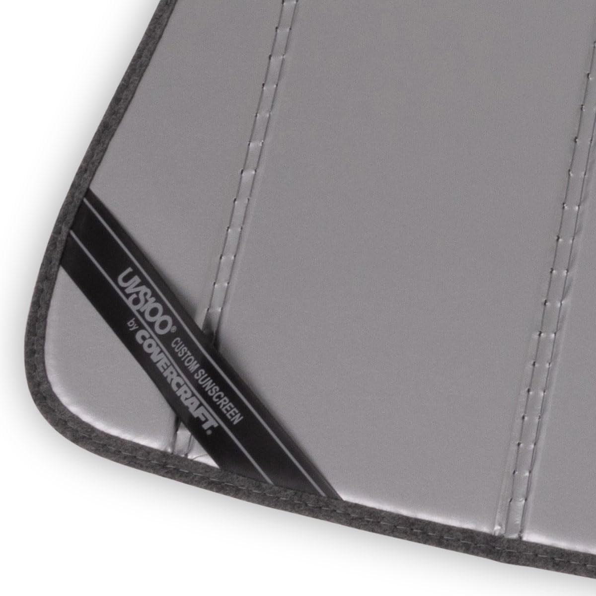 Covercraft UVS100 Custom Sunscreen for 2014-19 Silverado/Sierra 1500 (2019 Classic) & 2015-19 2500/3500 Without Lane Departure Warning System - Silver
