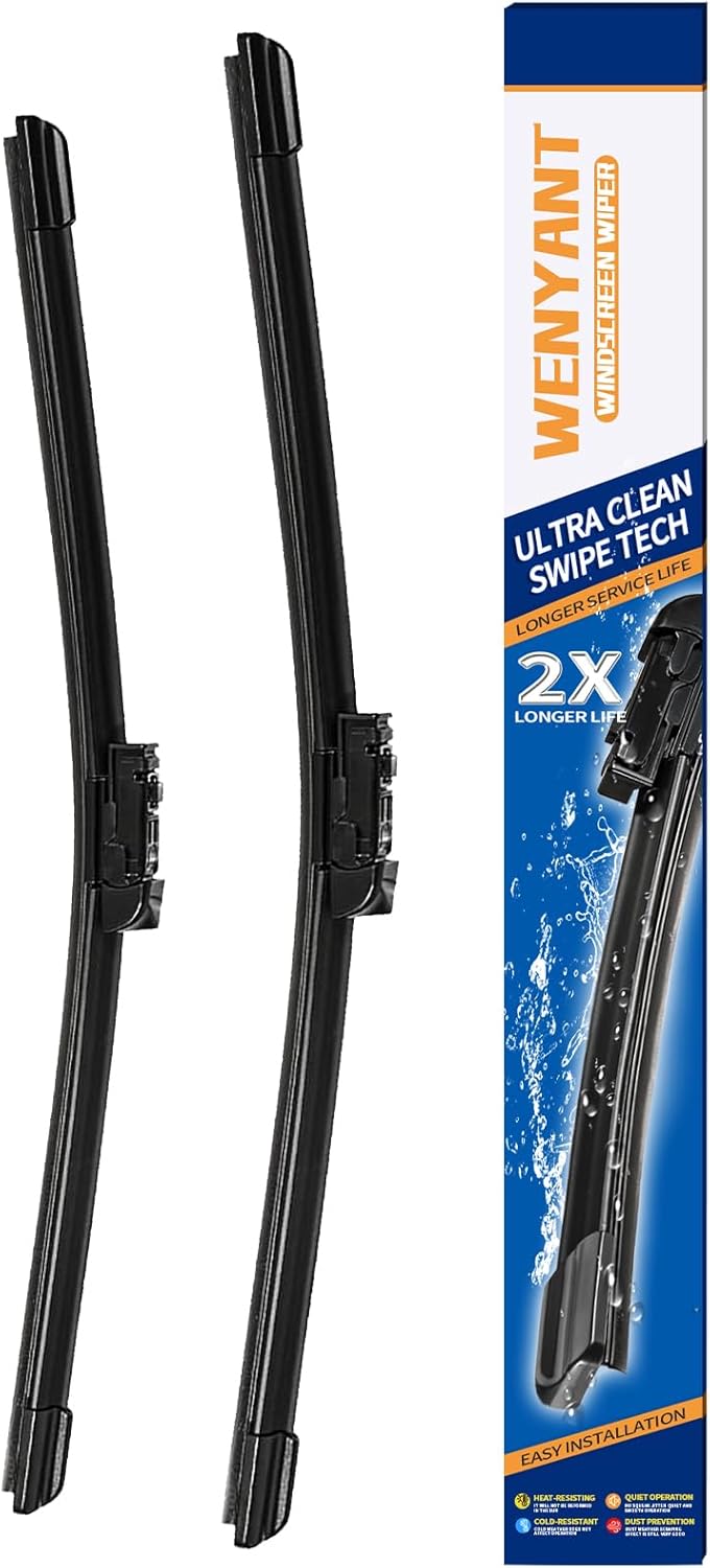28"/28" Windshield Wipers Compatible with Ford Edge 2015-2020 Focus 2012-2018 Escape/Fusion 2013-2019 Front Wiper Blades for My Car Original Equipment Automotive Replacement (Set of 2) - Colors A
