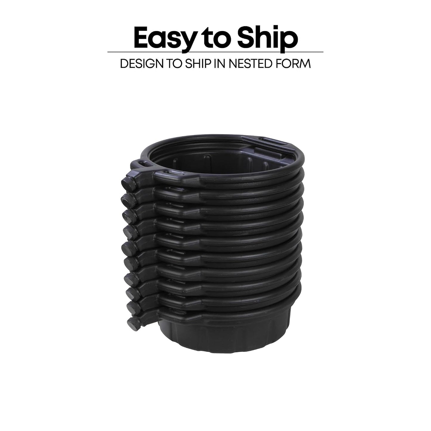 Groz 15 Quart Oil Drain Pan with Wheels & O-Ring Seal - 8" Wide Opening, Catch Basket, Leak-Proof Spout for Trucks, Cars, Fleet Maintenance (41966)