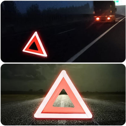 Warning Triangles, Foldable Car Road Warning Reflective Triangles, Emergency Triangle for Vehicles Breakdown, Slow Moving Vehicle Triangle Reflector Safety Triangle Kit