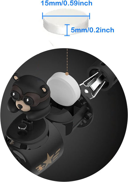 Pilot Car Air Freshener, Cute Dog Car Vent Clip Air Freshener Automotive Air Outlet Fan Diffuser, Automotive Interiors Vent Decoration (Shake Head Style - Dog)