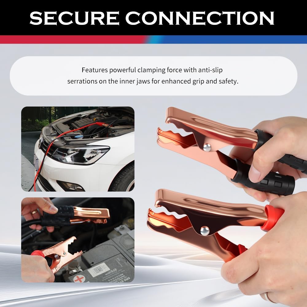 67" 150A Car Jumper Cables Heavy Duty,Automotive Battery Jumper Cables with Alligator Clips for Jump Starting Dead or Weak Batteries,Portable Jumpers Cable Kit for Most Vehicles