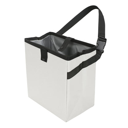 Homelove Car Trash Can, Leak-Proof Waterproof Trash Bin Collapsible Portable Auto Garbage Bag Large Capacity Trashcan Storage Bag Multipurpose Car Organizer Hanging (Black)