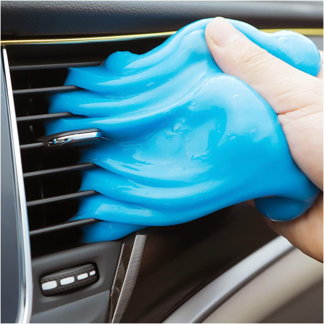Moly Magnolia Cleaning Gel for Car, Universal Detailing Putty Gel Detail Tools Car Interior Cleaner, Removal Putty Keyboard Cleaner for Car Vents, PC, Laptops, Cameras (Blue)