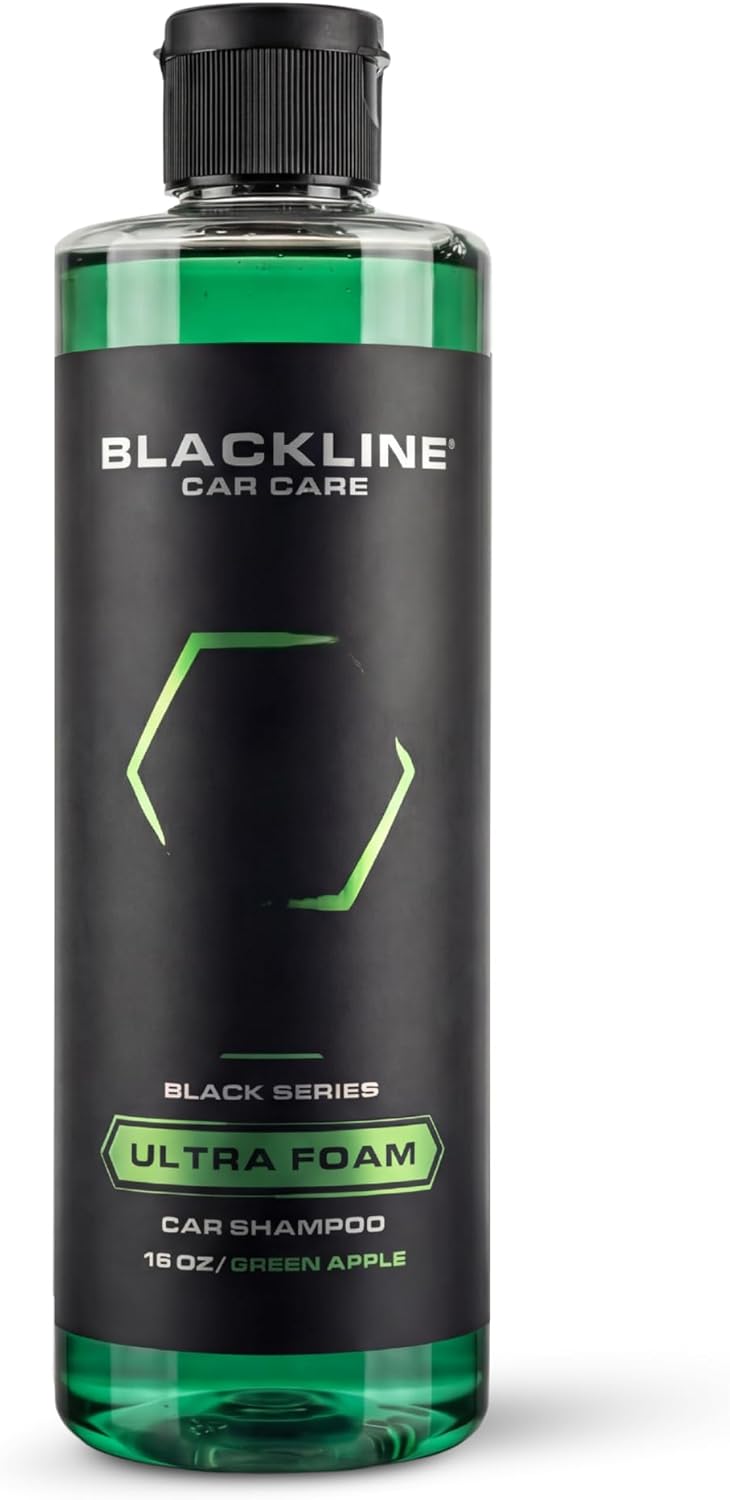 Blackline Automotive Extreme Foaming Car Shampoo - Extreme Ultra Foam Perfect for Ceramic Coatings - Compatible with Foam Cannon for Pressure Washer (16 FL Oz, Dark Ice)