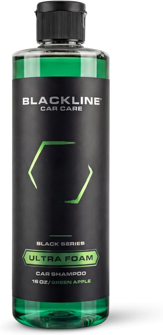 Blackline Automotive Extreme Foaming Car Shampoo - Extreme Ultra Foam Perfect for Ceramic Coatings - Compatible with Foam Cannon for Pressure Washer (16 FL Oz, Dark Ice)
