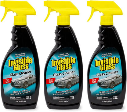 Invisible Glass 92164-2PK Premium Glass Cleaner Spray for Car Windshields and Windows, Automotive and Home Window Cleaner, Streak-Free, Ammonia-Free, Tint-Safe – 22 fl oz (Pack of 2)