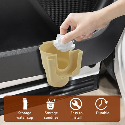 Car Cup Holder Expander, Cup Holder for Car, 2-in-1 Mobile Phone Drink Adapter, Auto Interior Accessories Multifunction Auto Seat Back and Armrest Box Storage Device for Most Vehicles (Black)