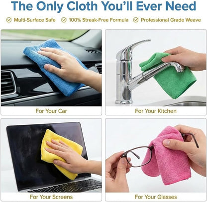 Microfiber Towels for Cars - 15.7" x 15.7" inches, Highly Absorbent Professional Grade Drying Towel Set for Superior Cleaning and Drying Performance - Car Drying & Kitchen Towel - Pack of 3