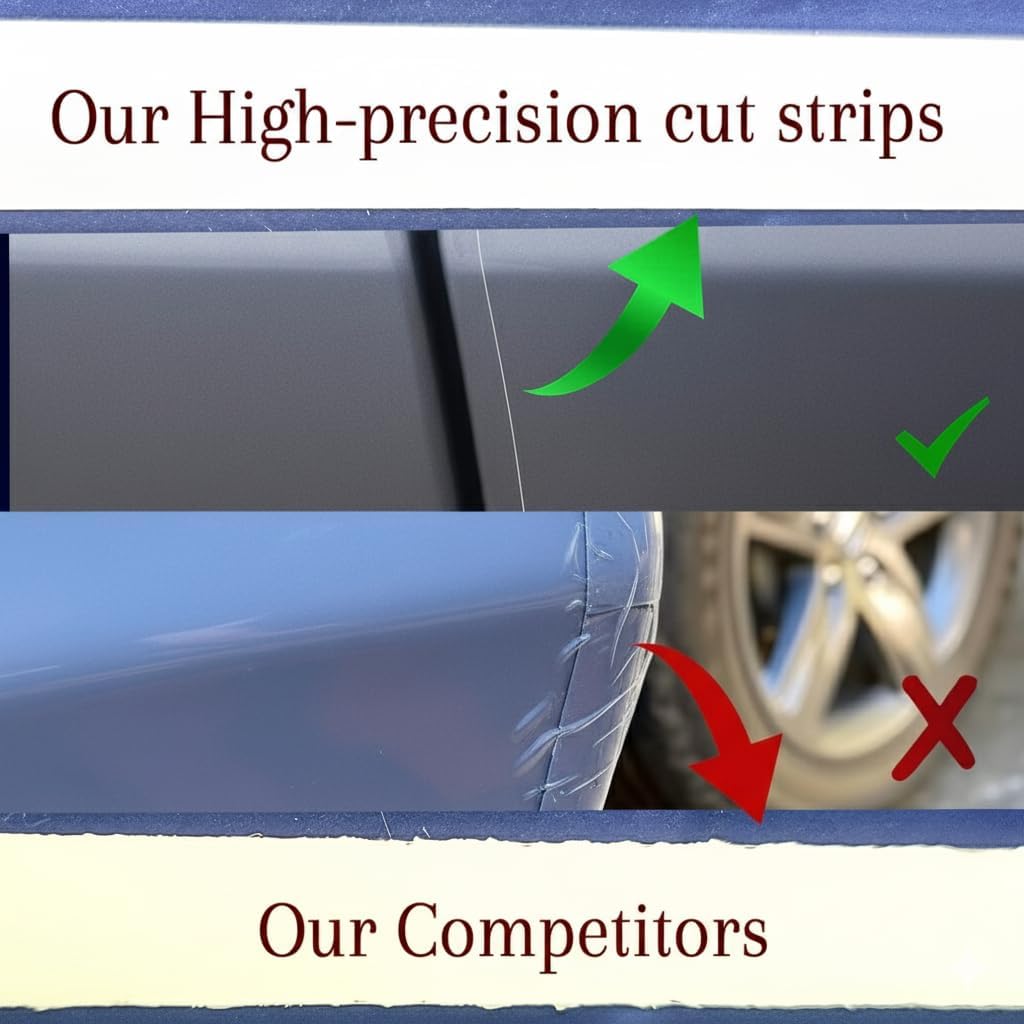 4 Door Edge Upromax Paint Protection Film PPF 8mil Precut Strips, Universal Fit Clear Tape Door Seal, Car Accessories Car Cover, Scotch Guard, Clear Tape, Door Protector, SUV