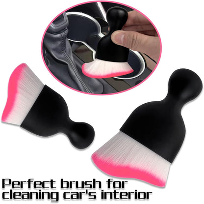 XY North Car Interior Dust Brush, Auto Detailing Brush, Soft Bristles Car Cleaning Brushes, Tool for Air Conditioner Vents, Leather, Computer, Scratch Free, Car Interior Accessories