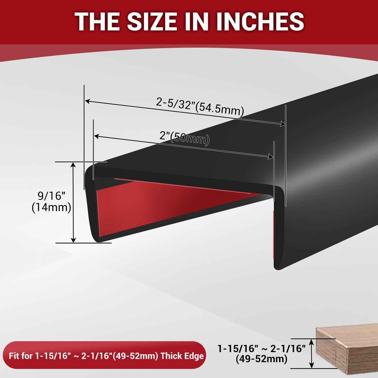 Rubber Edge Trim, 1/16" Self Adhesive Flexible U Channel Edge Protecter for Sheet Metal, Car Doors, U Shaped Sharp Edge Guards, Fit for 0-5/64" Wide Edge, Black Color, 10Ft, EPDM Material