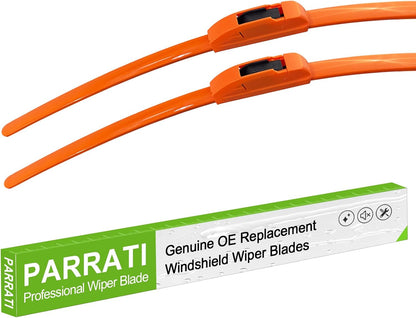 OEM QUALITY 24" +19" PARRATI Premium All-Season Windshield Wiper Blades (Set of 2) - Colors A