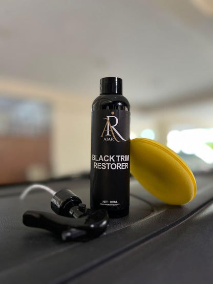 Black Trim Restorer for Cars, Plastic & Rubber Restorer Spray, Long Lasting UV Protection, Works on Bumpers, Mirrors, Tires, Lasts 8+ Months 6.7 Fl Oz