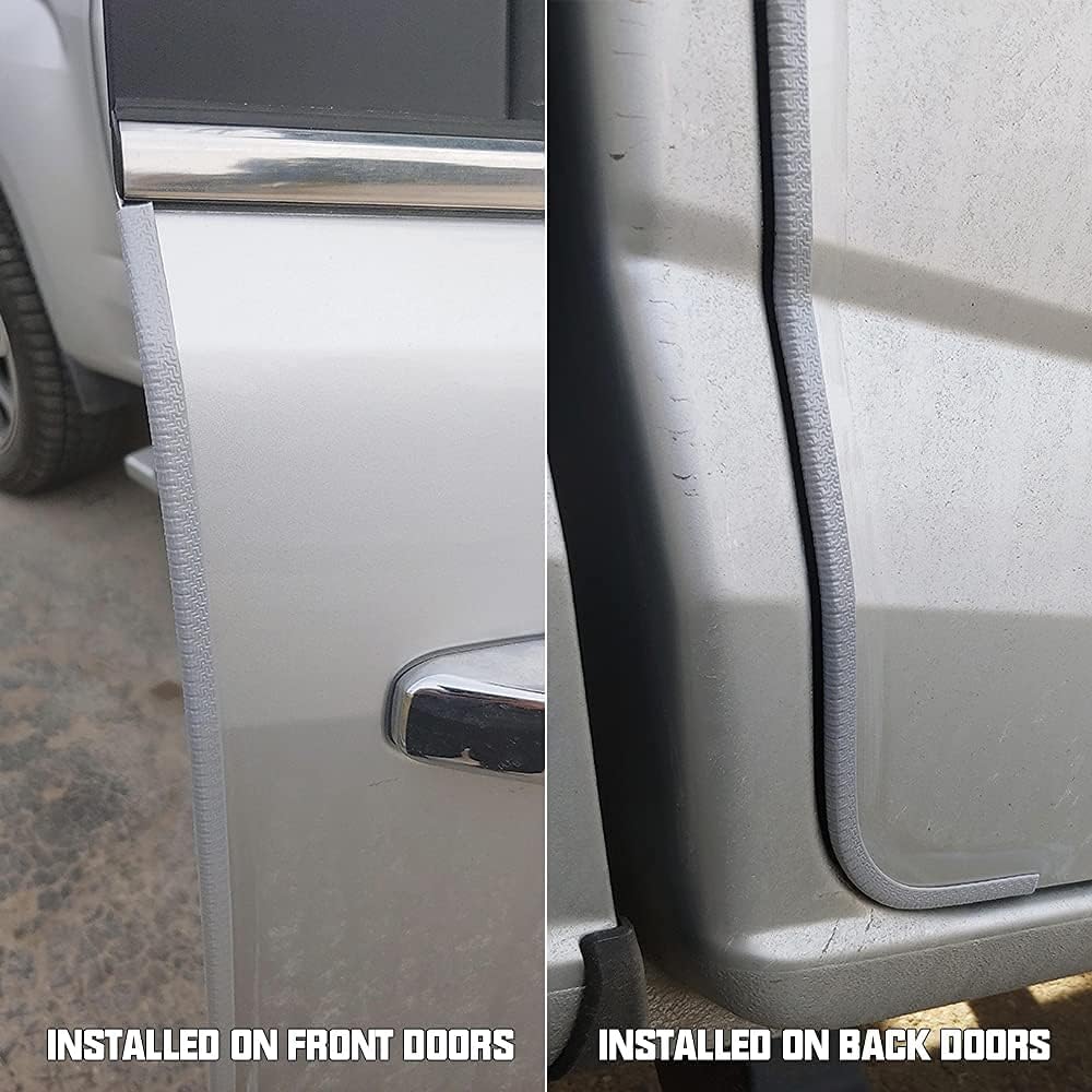 Winunite 32.8ft (10m) Car Door Edge Guards Black – Rubber, No Glue, U-Shaped, Built-in Metal Clips, Fits Most Vehicles, Fade-Resistant, Scratch- and Chip-Resistant – Reduces Dings in Parking Lots