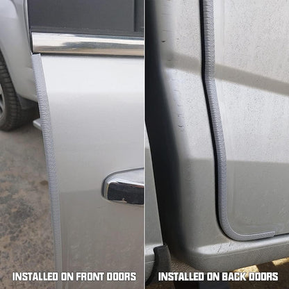 Winunite 32.8ft (10m) Car Door Edge Guards Black – Rubber, No Glue, U-Shaped, Built-in Metal Clips, Fits Most Vehicles, Fade-Resistant, Scratch- and Chip-Resistant – Reduces Dings in Parking Lots