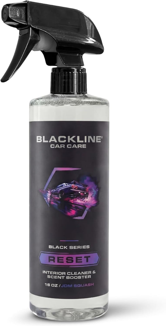 Blackline Luxury Scented Leather Interior Car Cleaner Reset Deep Cleans & Deodorizes All Surfaces, pH-Neutral High-Foam Formula, Long-Lasting Premium Fragrance and Deodorization for Car - Wild Cherry