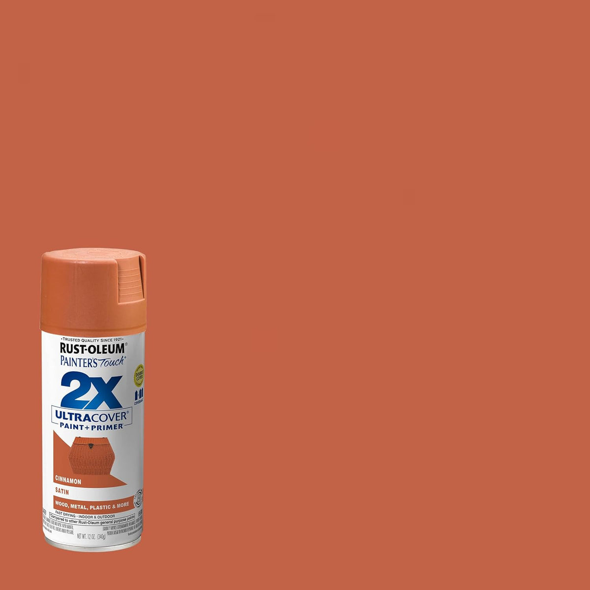 Rust-Oleum 334029 Painter's Touch 2X Ultra Cover Spray Paint, 12 oz, Gloss Clear - Colors F