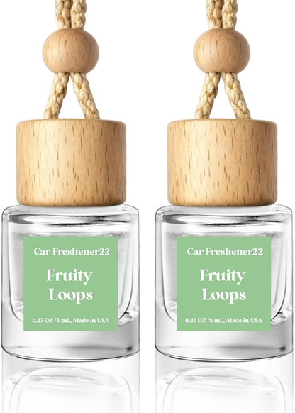 HoogaLife Car Air Freshener Diffuser 2 Pack Hanging Air Freshener Diffuser - Vanilla Cream Fragrance Oil Air D iffuser for Car, 45+ days Long Lasting Fragrance Made in USA C ar Air Fresheners (V54)
