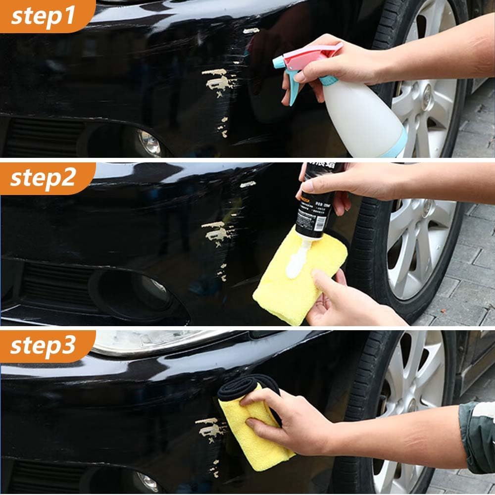 2026 New Upgrade Car Scratch Removal Wax, Scratch Remover for Vehicles with Wipe and Sponge, Car Polishing Wax Scratchs Remover, Cars Paint Scratchs Repair Kit for Deep Scratches (1 Set)
