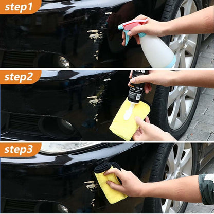 2026 New Upgrade Car Scratch Removal Wax, Scratch Remover for Vehicles with Wipe and Sponge, Car Polishing Wax Scratchs Remover, Cars Paint Scratchs Repair Kit for Deep Scratches (1 Set)