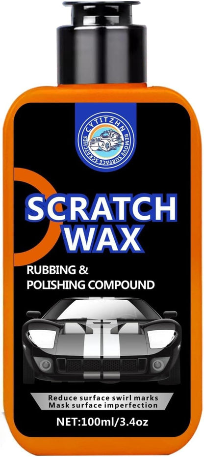 Car Scratch Remover & Polishing Compound - Effectively Eliminates Light Scratches, Hazy Paint, and Swirl Marks, Includes Sponges and Towels, 100ML/3.4oz (3)