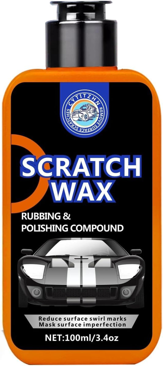 Car Scratch Remover & Polishing Compound - Effectively Eliminates Light Scratches, Hazy Paint, and Swirl Marks, Includes Sponges and Towels, 100ML/3.4oz (3)