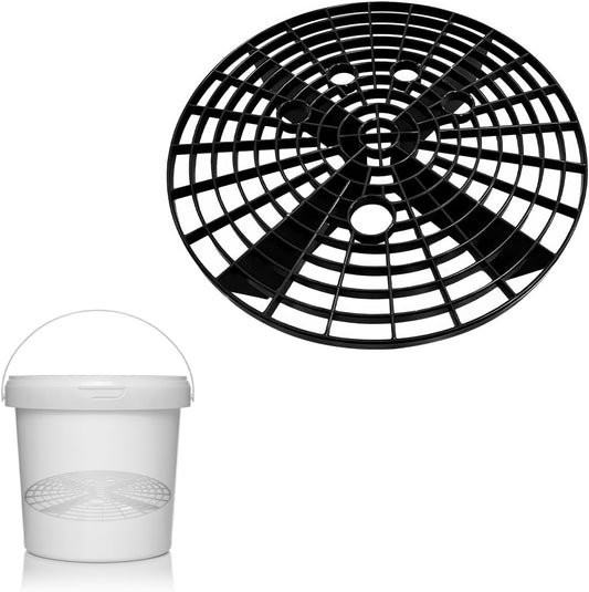 Car Wash Bucket Insert, Dirt Guard Insert Automotive Washing Grit Trap, Vehicle Detailing Cleaning Bucket Filter fit for 12 Inch Diameter or 3-5 Gallon Buckets, Car Accessories (Black)