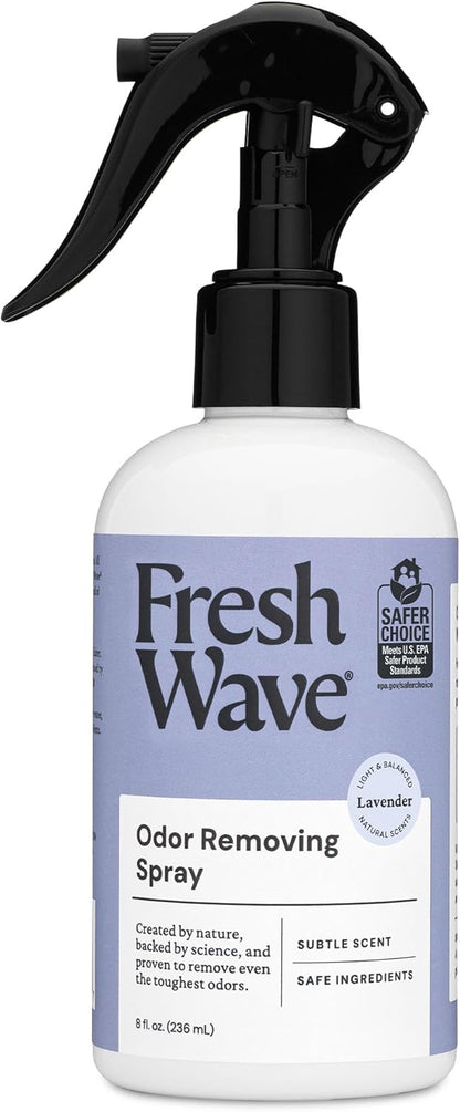 Fresh Wave Original Scent Odor Removing Spray, 8 fl. oz. | Pack of 2 | Odor Absorber for Home, Furniture, Fabrics & Trash | Safer Odor Relief