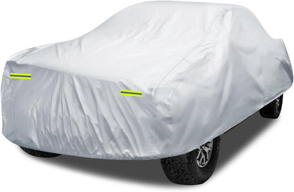 6 Layers Car Cover Waterproof All Weather for Automobiles, Size A3 with Zipper Cotton Fit for Toyota Camry, Honda Accord, Ford Mustang, Chevy Camaro/Malibu,Kia Optima/K5 (187-198 inch)