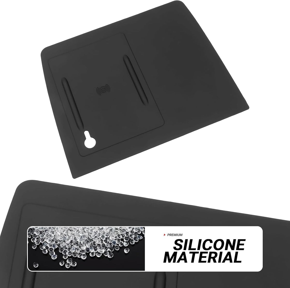 Glove Box Dividers Organizer Compatible with Toyota 2016-2020 2021 2022 2023 Tacoma Accessories Black ABS Material Center Console Organizer