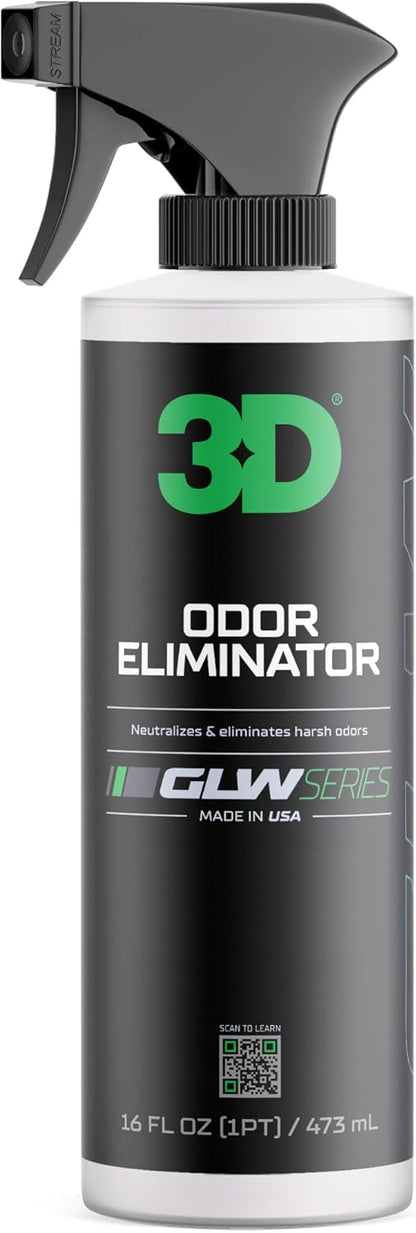 3D Odor Eliminator 1 Gallon – Professional Car Interior & Home Deodorizer Spray – Neutralizes Smoke, Pet & Food Smells at the Source – Fresh Clean Scent, Eco-Friendly & Biodegradable – Made in USA