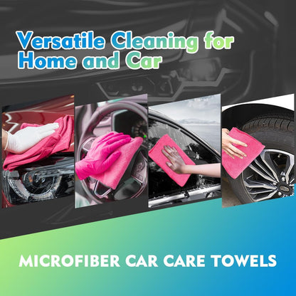 HOMEXCEL Microfiber Cleaning Cloth 12 Pack, 12.5 x 12.5 inch Microfiber Towels for Cars, Ultra Absorbent Washing Cloth, Lint Free Streak Free Cleaning Rags for Car, Kitchen, and Window (Grey)