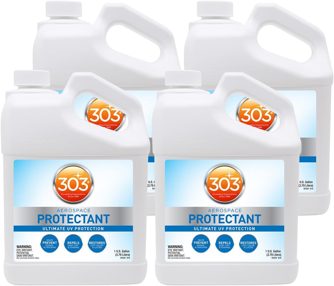 303 Products Aerospace Protectant Spray, UV Protection for Outdoor Surfaces – Protects Vinyl, Plastic & Rubber, Repels Dust & Dirt, Matte Finish, 10 oz