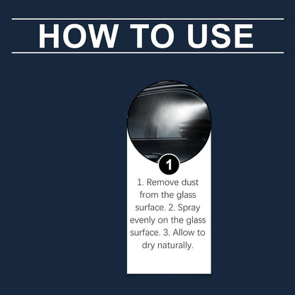 Anti-Fog Windshield Cleaner, 250ml Rainproof Spray and Mirror Defogger for Car, Truck, Daily Commute, Outdoor, Winter, Morning, Highway, Garage