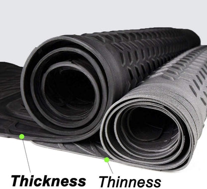 PIC AUTO Heavy Duty Cargo Liner, Trimmable All-Weather Rubber Trunk Mat for Cars, SUVs, Vans & Trucks, Anti-Slip Backing, Durable Protection, Large, Black