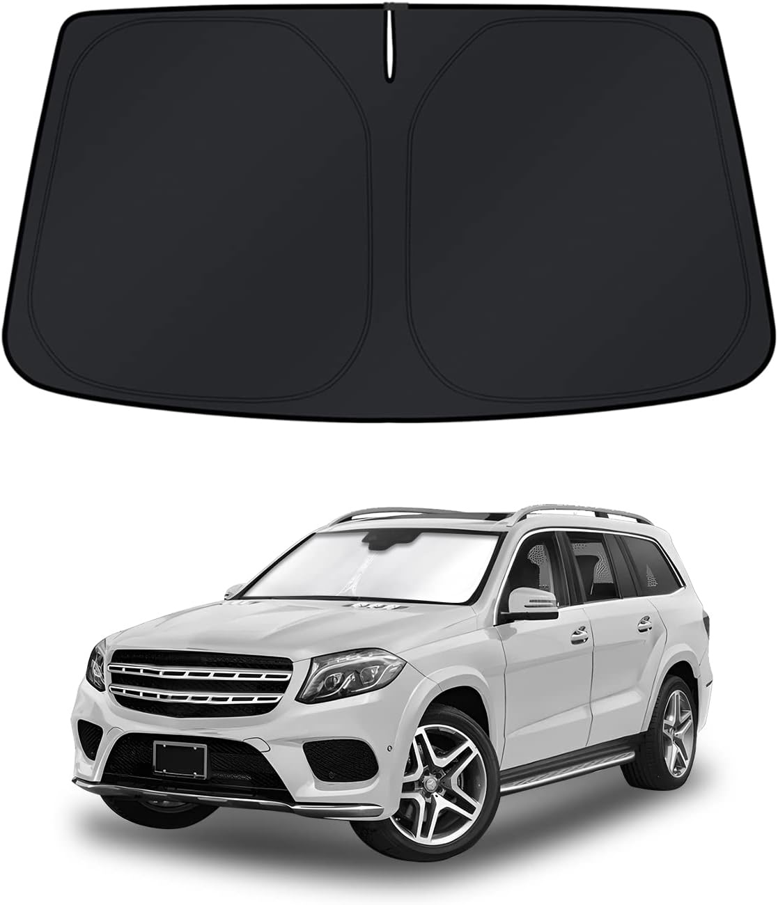 KUST Windshield Sun Shade for Toyota RAV4 2019-2022 2023 2024 2025 2026 Window Accessories Shade Sun Visor Cover Foldable Block UV Rays - Colors D