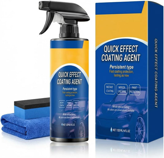 Quick Effect Car Coating Spray, Waterless Wash & Polish, Car Coating Spray for Shine & Protection, Quick Acting Paint Protection and Glass Cleaner (2pcs)